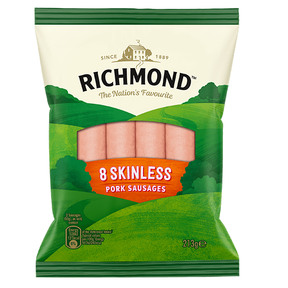 Skinless Pork Sausages Richmond Sausages 