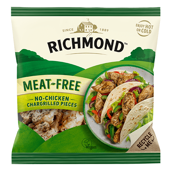 Meat Free No Chicken Chargrilled Pieces Richmond Sausages